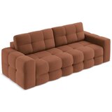 Makamii Raztegljiva sedežna garnitura iz tkanine bouclé v barvi terakote 255 cm Milu – | Shoptok.si