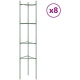 vidaXL Mreža za paradižnik 8 kosov 154 cm jeklo PP | Shoptok.si