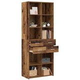 Police za knjige Staro drvo 30 x 42.4 x 185.2 cm - Staro drvo 70 x 42 5 x 185 cm | shoptok.hr