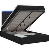  od pjene s madracem i LED-om Crna 120 x 200 cm Tkanina | shoptok.hr