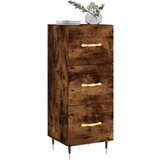  Komoda boja dimljenog hrasta 34 5x34x90 cm konstruirano drvo | shoptok.hr