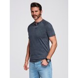 Ombre Men's t-shirt with henley neckline Cene