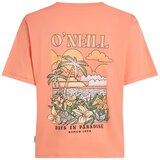 O'neill Majica zelena / marelica / losos / črna | Shoptok.si