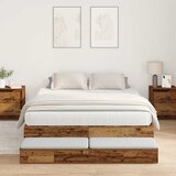  Krevet s ladicama Staro drvo 150 cm Konstruirano drvo | shoptok.hr