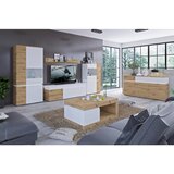 Modern Living Klubska Miza Luci, Bela, Barva Hrasta | Shoptok.si