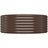  Visoka greda iz prašno premazanega jekla 507x100x36 cm rjava, (20707280) | Shoptok.si