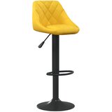 vidaXL Barski stolček gorčično rumen žamet, (20967335) | Shoptok.si