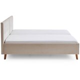 Meise Möbel Bež oblazinjena zakonska postelja z letvenim dnom 160x200 cm Piano – | Shoptok.si