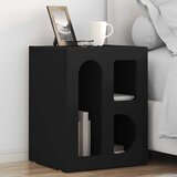  Noćni ormarić 2 pcs Crna 40 x 35 x 50 cm Konstruirano drvo | Eponuda.com