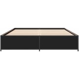  Okvir za krevet crni 135x190 cm konstruirano drvo i metal | shoptok.hr