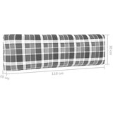 vidaXL Srednja vrtna sofa od paleta od crno impregnirane borovine | shoptok.hr