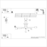 Nice Lamps Črna/v naravni barvi stropna svetilka 58x75 cm Dazzle – | Shoptok.si