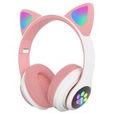  Slušalice za djecu CAT EAR Kids STN-28, bluetooth, pink + bijela | Eponuda.ba
