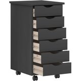  Set stola i pokretnog ormara MOSS 2 pcs Siva | Eponuda.ba