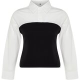 Trendyol Curve Multi Color Shirt Collar Woven Blouse Cene