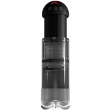 PDX Elite Extender Pro - punjiva usisno-vibrirajuća umjetna maca (crna) | shoptok.hr
