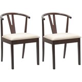  Stolac za blagovanje 2 pcs Svijetlosmeđa i svijetla | shoptok.hr