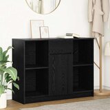 vidaXL Komoda s ladicama crni hrast 101x35x76 cm konstruirano drvo Cijene