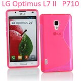  Gumijasti / gel etui S-Line za LG Optimus L7 II P710 - roza Cene