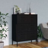 vidaXL Ladičar crni 80 x 35 x 101,5 cm čelični | shoptok.hr