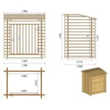  Ormar za bazen 1,20x0,89 m V.1,26 m | shoptok.hr