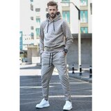 Madmext Sports Sweatsuit Set - Brown - Relaxed fit Cene