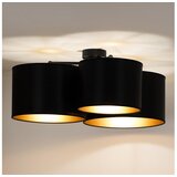 Duolla - Nadgradni luster ROLLER TRIO SHINY 3xE27/15W/230V crna/zlatna | Eponuda.com