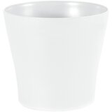  Tegla za cvijeće Liegi (Vanjska dimenzija (ø x V): 16 x 15 cm, Plastika, Bijela) | shoptok.hr