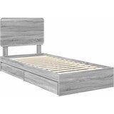  s od storage Siva Sonoma 90 x 190 cm Konstruirano drvo | shoptok.hr