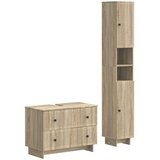  Set kupaonskih ormara od 2 dijela EDE Hrast sonoma | shoptok.hr