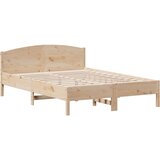  The Living Store Posteljni okvir brez vzmetnice 150x200 cm trdna borovina - Posteljni Okvir, (21450729) | Shoptok.si