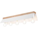  plafonsko svetlo esme 5xE27/15W/230V bela/hrast | Eponuda.com