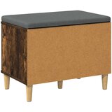  Klupa za hodnik s jastukom Dimljeni Hrast 60 x 38 x 46 cm | shoptok.hr