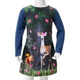  Dječja haljina s dugim rukavima modra 92 | shoptok.hr