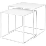 Blomus Bele kovinske mizice v kompletu 2 ks 40x40 cm Fera – Cene