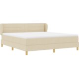  Krevet s podlogom i madracem u krem boji - 180x200 cm Tkanina | shoptok.hr