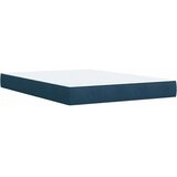  Krevet s oprugama i madracem plavi 140x190 cm baršunasti | shoptok.hr