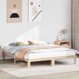  Posteljni okvir brez vzmetnice 160x200 cm trdna borovina | Shoptok.si