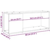 TV ormarić zanatski hrast 80x24x32 cm izrađeno drvo | shoptok.hr