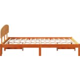  Konstrukcija postelje Rjava 135 x 190 cm Trden borov les, (5000022771) | Shoptok.si