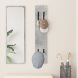 vidaXL Nadwyčajna obešalnik za plašče Betonsko siva 20 x 1.5 x 100 cm | Shoptok.si
