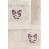 Foutastic Hope - Beige Beige Hand Towel & Bath Towel Set (2 Pieces) | ePonuda.com