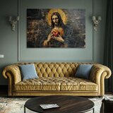  Presveto Srce Isusovo | Oslikana akrilom i zlatnim listićima | ePonuda.com