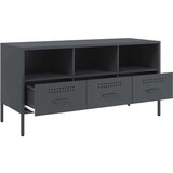 vidaXL TV omarica antracitna 100,5x39x50,5 cm hladno valjano jeklo | Shoptok.si