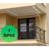  Plafonska sušiliica za veš sa 7 šipke - 1.80m u