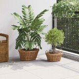  Košarica za saksije s pohranom 2 pcs Smeđa Lacak ratan | Eponuda.com