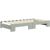  Dnevni krevet na razvlačenje svjetlosivi 100x190 cm baršunasti - Svjetlosiva s krevetom na izvlačenje | shoptok.hr