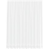  Čipkasta zavjesa sa zavjesama Bijelo 220 x 300 cm Poliester | shoptok.hr