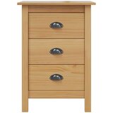  Noćni ormar Medeno smeđa 46 x 35 x 65 cm Čvrsto borovo drvo - boja meda | shoptok.hr