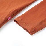 Dječja majica s dugim rukavima boja konjaka 116 | shoptok.hr